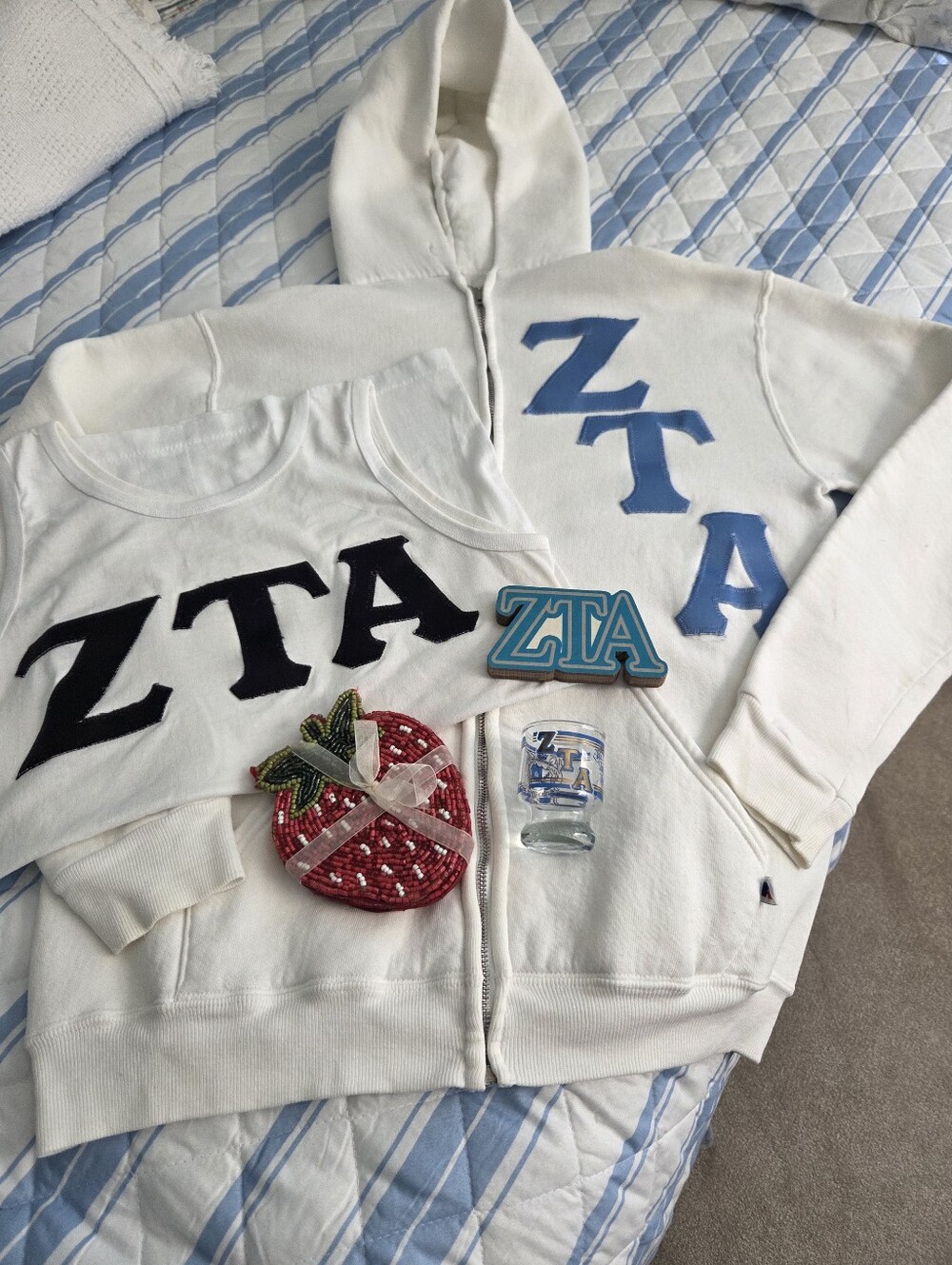 Zeta Tau Alpha Hoodie & Tank Top Bundle W/ Extras!